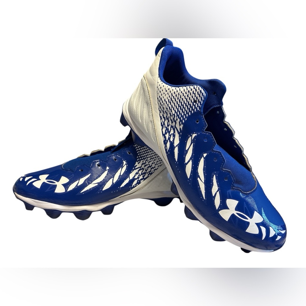 Under Armour Football Cleats Mens 12 Spotlight Franchise RM‎ Blue Preowned
